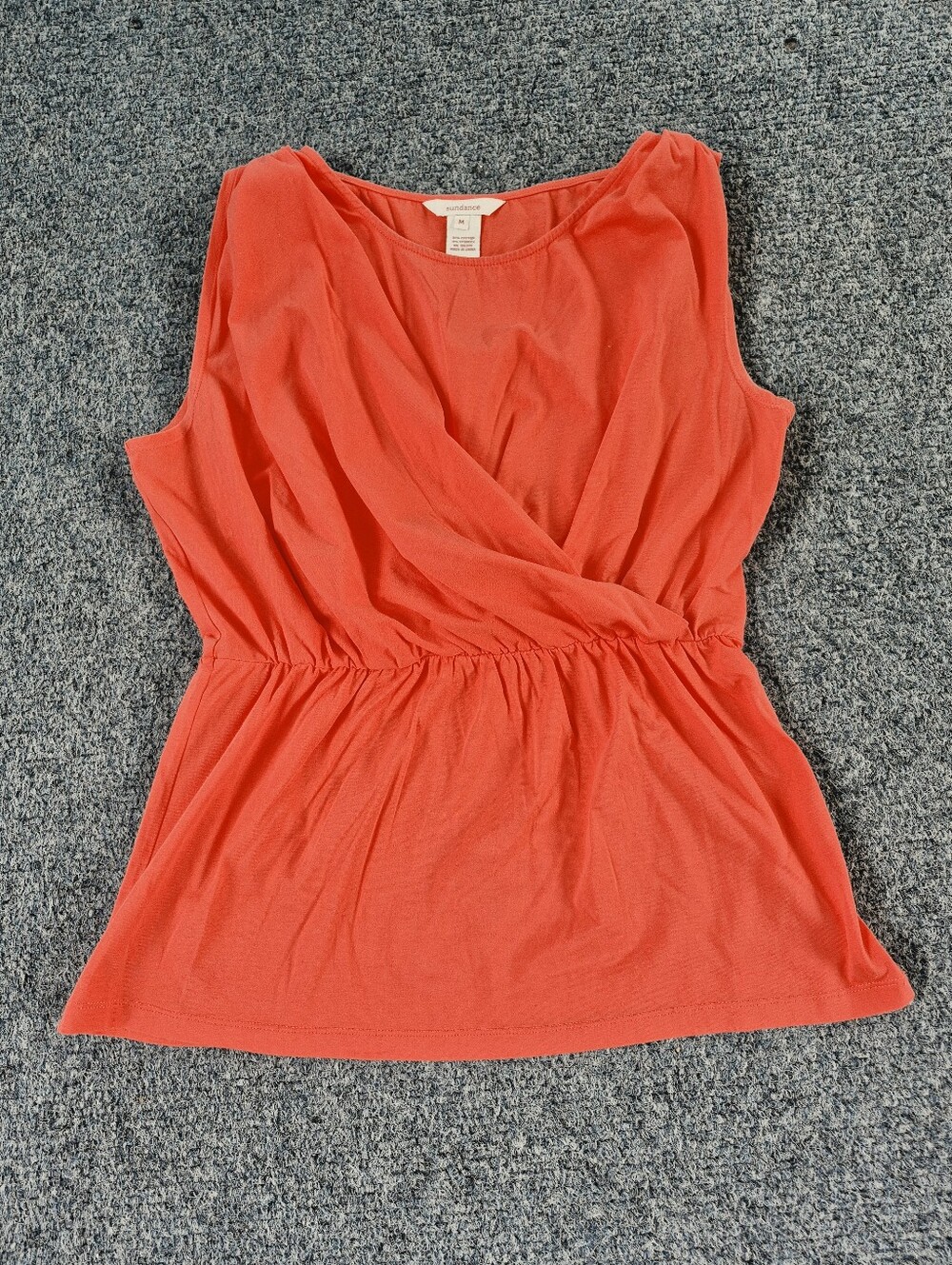 Sundance Women’s Sleeveless Surplice Waist Top-M